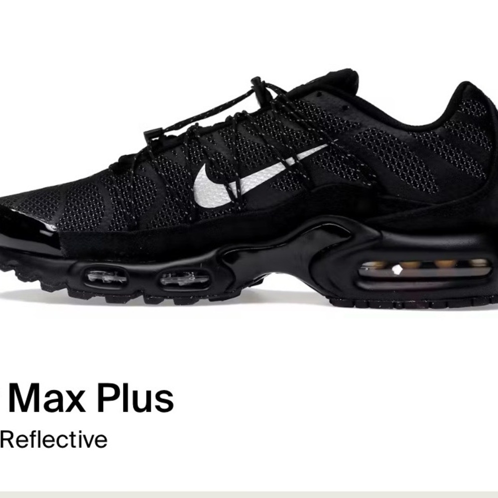 Nike Air Max Plus Black Reflective Shoes